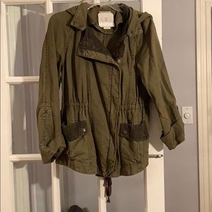 Hunter green jacket, anorak